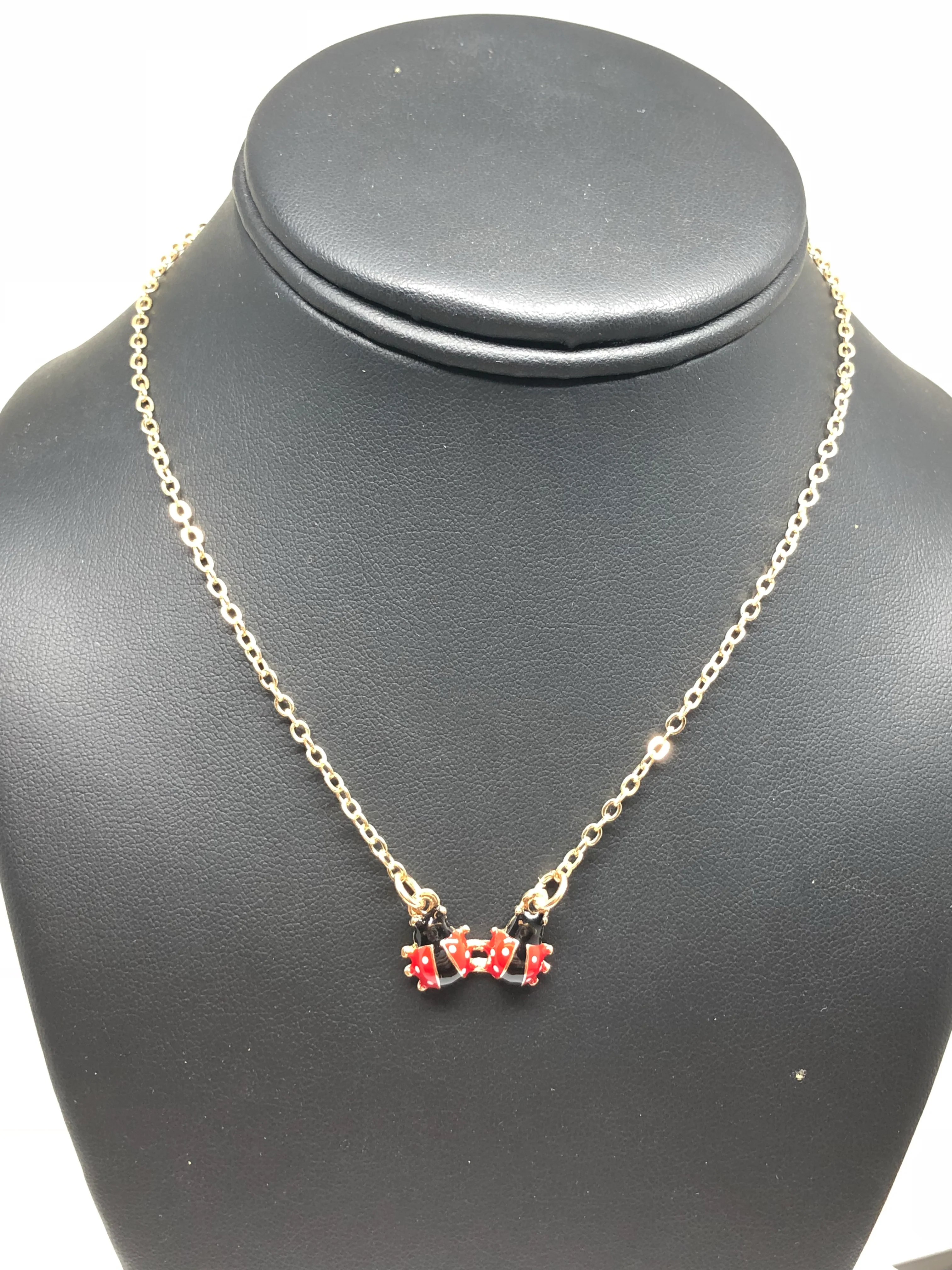 Kids’s Ages 3-8 Gold Plated Ladybug Set | Earrings, Ring, Bracelet, Necklace - Image 6