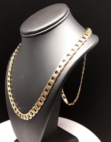 Men's Large Hip Hop 30 Inch Cuban Link Chain Gold Laminated 9mm Width - Image 9